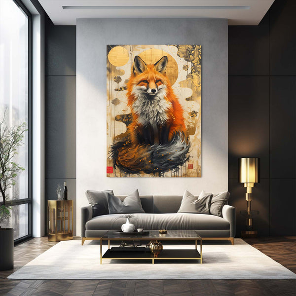 Renard Solaire Tableau Renard | TableauDecoModerne®
