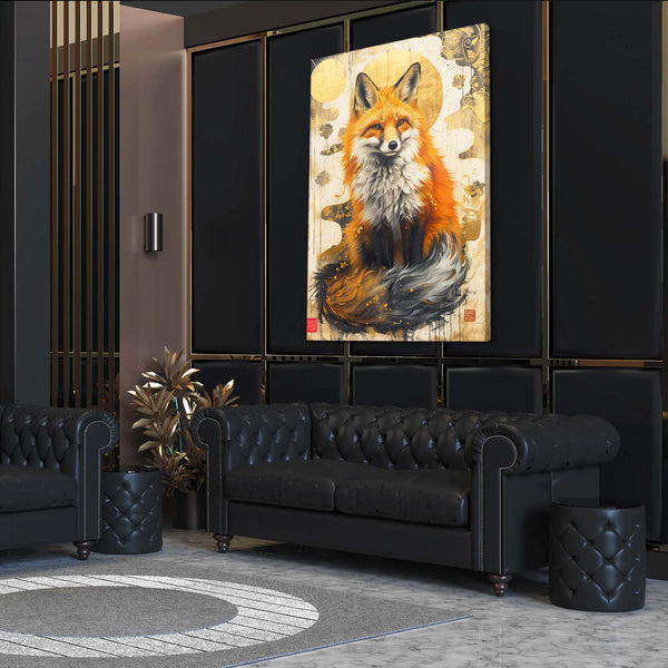 Renard Solaire Tableau Renard | TableauDecoModerne®