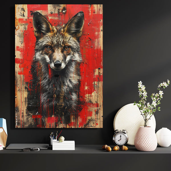 Renard Sombre Tableau Renard | TableauDecoModerne®