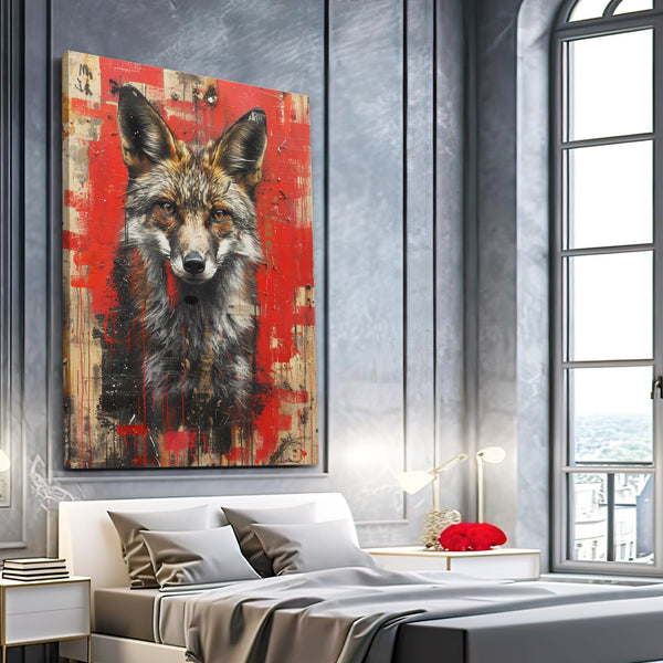 Renard Sombre Tableau Renard | TableauDecoModerne®
