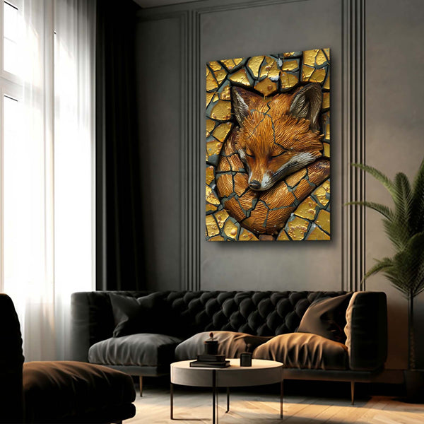 Rêve Doré Tableau Renard | TableauDecoModerne®