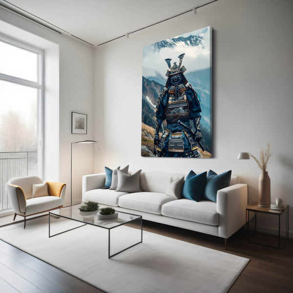 Samouraï Montagne Tableau Japonais | TableauDecoModerne®