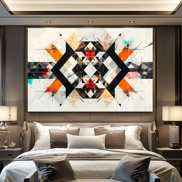 Symétrie Géométrique Tableau Abstrait | TableauDecoModerne®