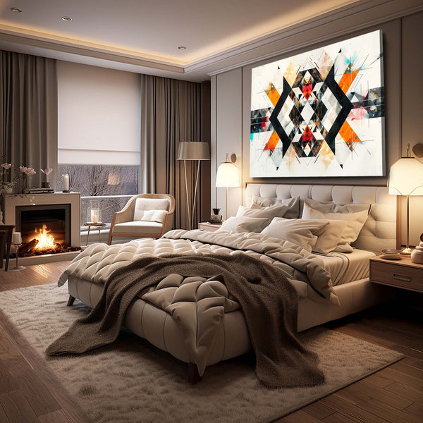 Symétrie Géométrique Tableau Abstrait | TableauDecoModerne®