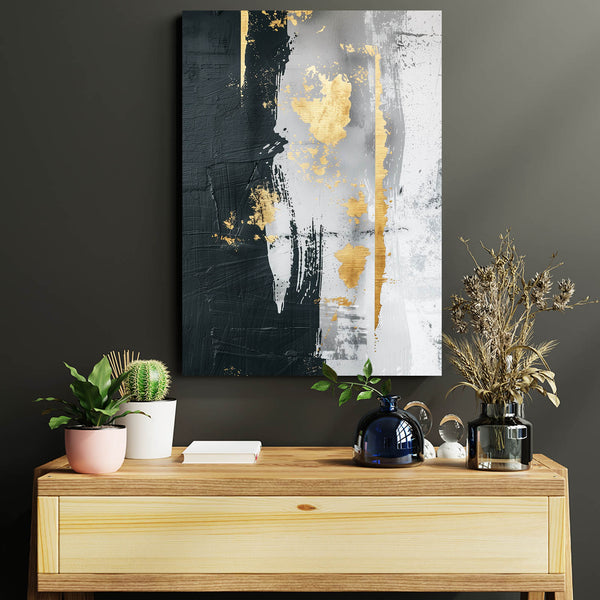 Tableau Abstrait Éclats de Nuit | TableauDecoModerne®