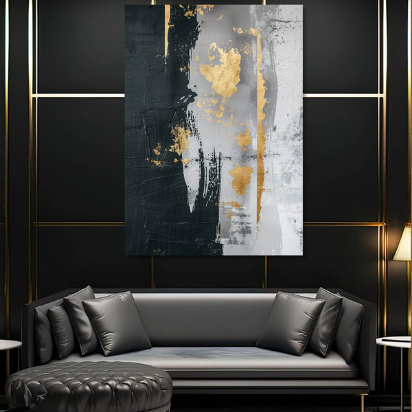 Tableau Abstrait Éclats de Nuit | TableauDecoModerne®