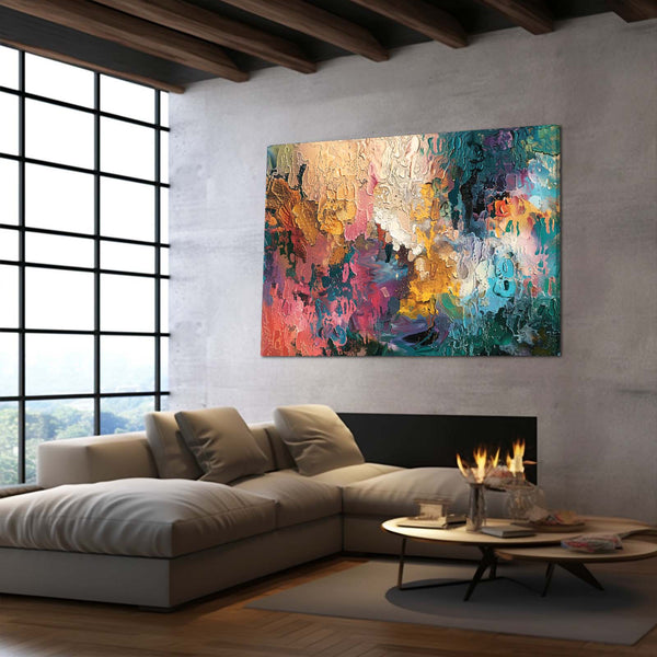 Tableau Abstrait Éclats Vifs | TableauDecoModerne®