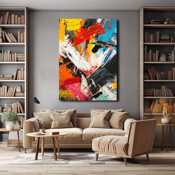 Tableau Abstrait Énergie Explosive | TableauDecoModerne®