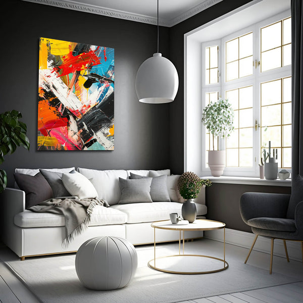 Tableau Abstrait Énergie Explosive | TableauDecoModerne®
