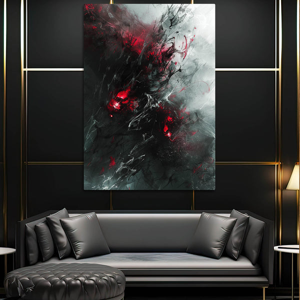 Tableau Abstrait Fureur Nocturne | TableauDecoModerne®