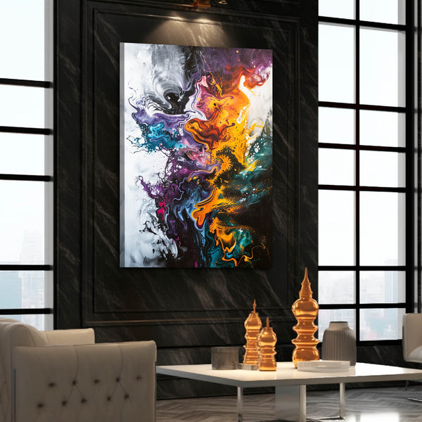 Tableau Abstrait Fusion Chromatique | TableauDecoModerne®