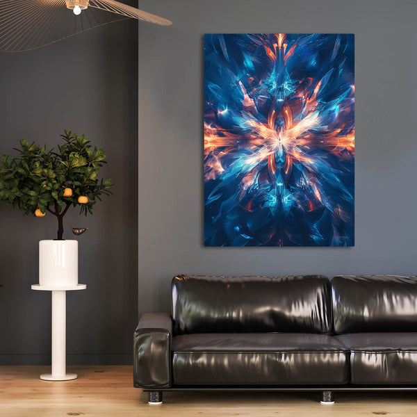 Tableau Abstrait Fusion Cristalline | TableauDecoModerne®