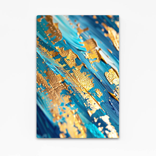 Tableau Abstrait Or Bleu | TableauDecoModerne®