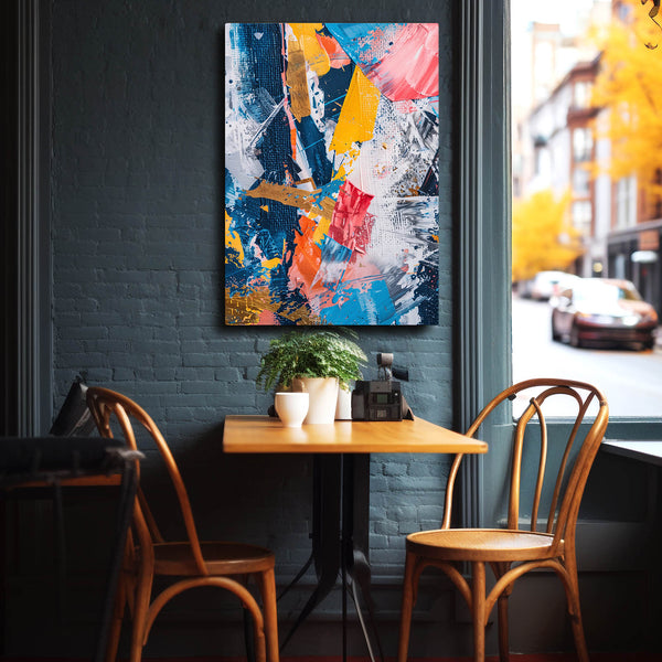 Tableau Abstrait Vibration Chromatique | TableauDecoModerne®