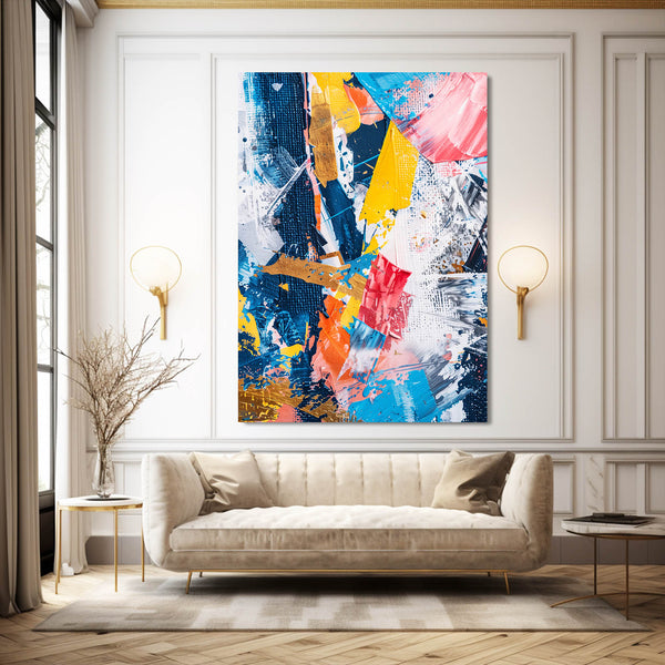 Tableau Abstrait Vibration Chromatique | TableauDecoModerne®