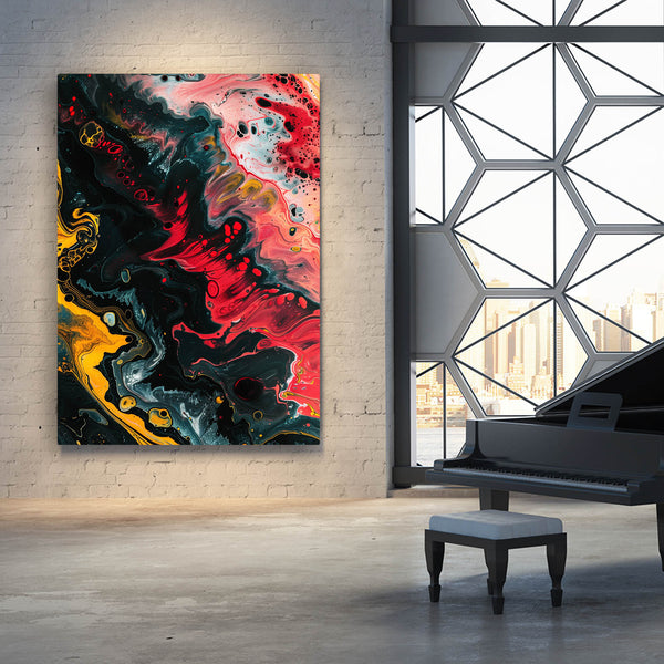 Tableau Abstrait Vortex de Feu | TableauDecoModerne®