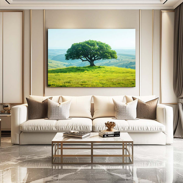 Tableau Arbre Colline Verdoyante | TableauDecoModerne®
