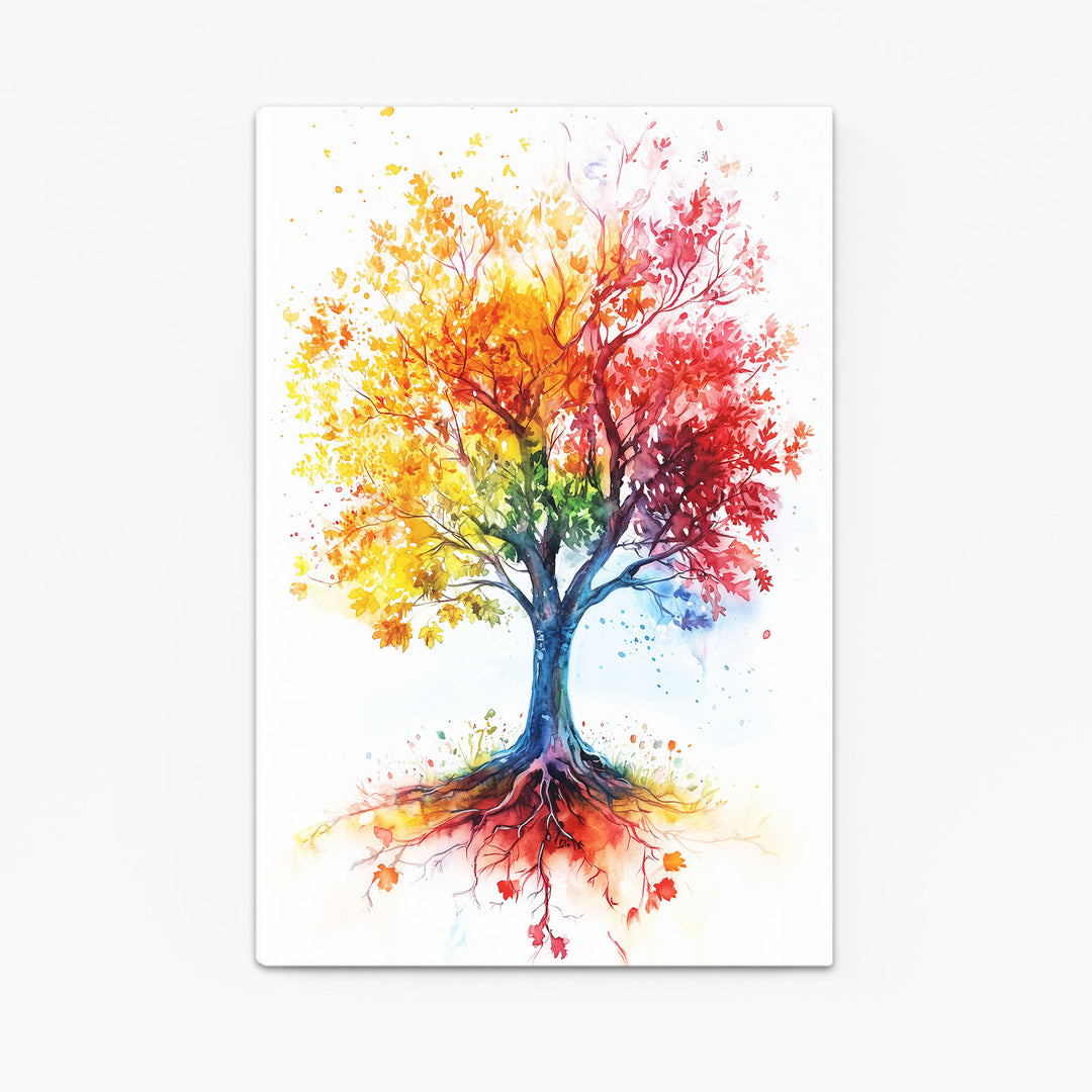 Tableau Arbre De Vie Jaune