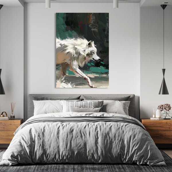 Tableau Loup Blanc | TableauDecoModerne®