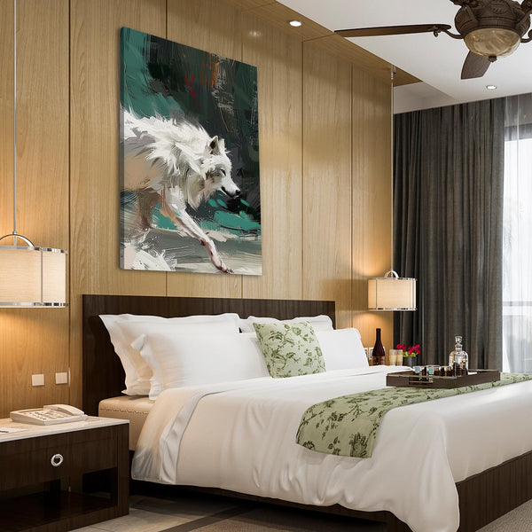 Tableau Loup Blanc | TableauDecoModerne®