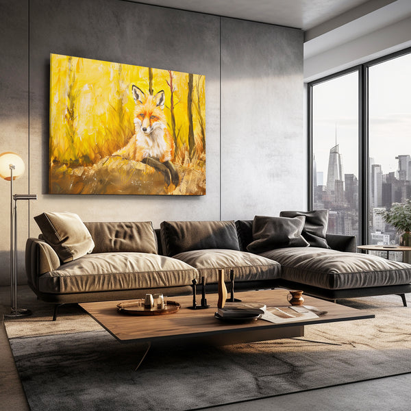 Tableau Renard Forêt | TableauDecoModerne®