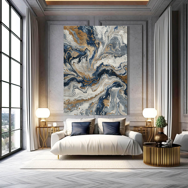 Tourbillon Minéral Tableau Abstrait | TableauDecoModerne®