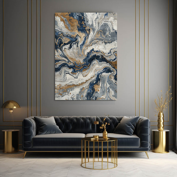 Tourbillon Minéral Tableau Abstrait | TableauDecoModerne®