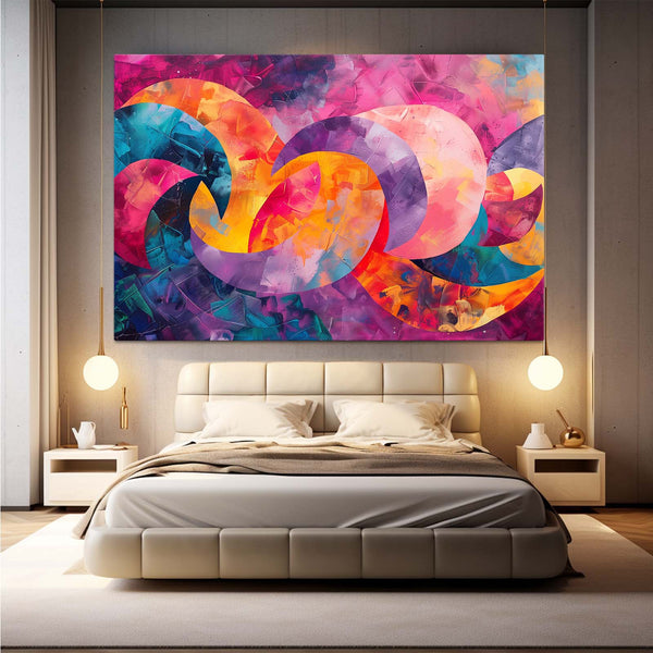 Vagues Chromatiques Tableau Abstrait | TableauDecoModerne®