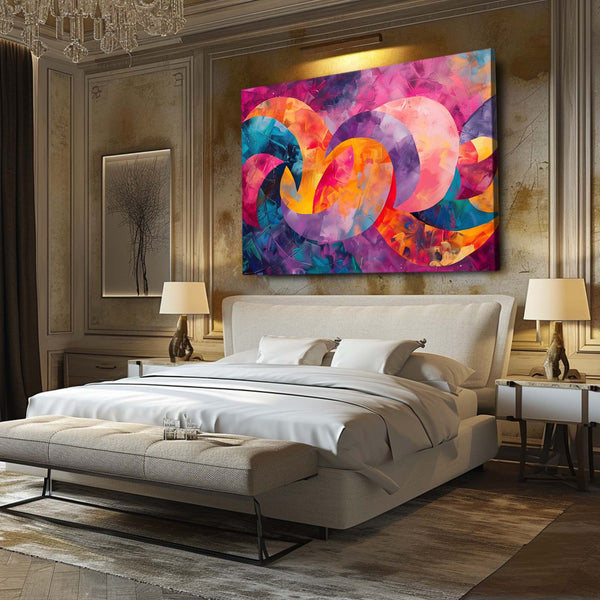 Vagues Chromatiques Tableau Abstrait | TableauDecoModerne®