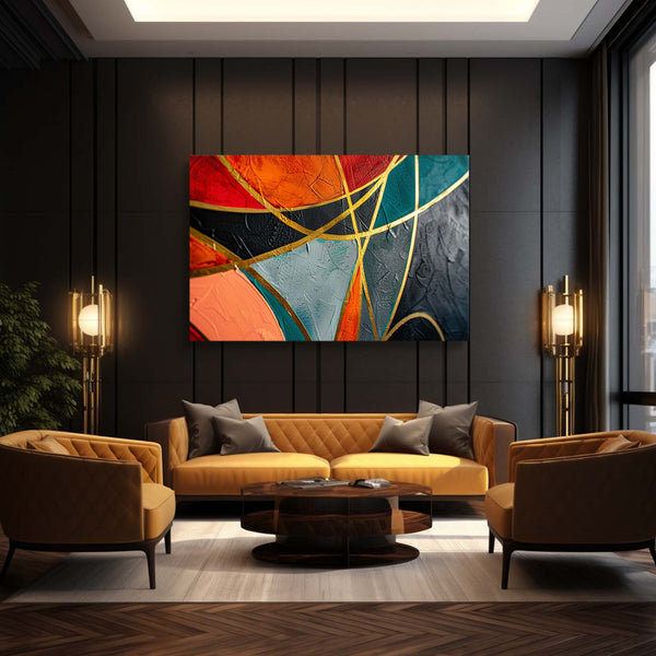 Vibration Chromatique Tableau Abstrait | TableauDecoModerne®