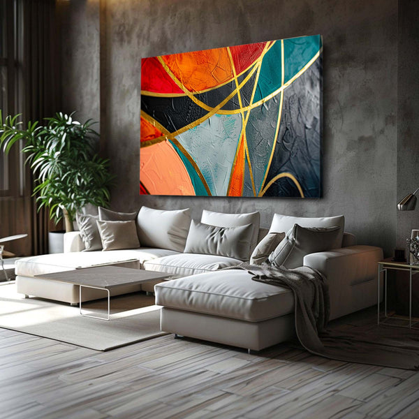 Vibration Chromatique Tableau Abstrait | TableauDecoModerne®