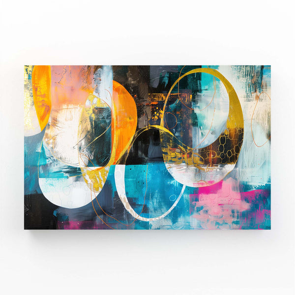 Vibrations Colorées Tableau Abstrait | TableauDecoModerne®
