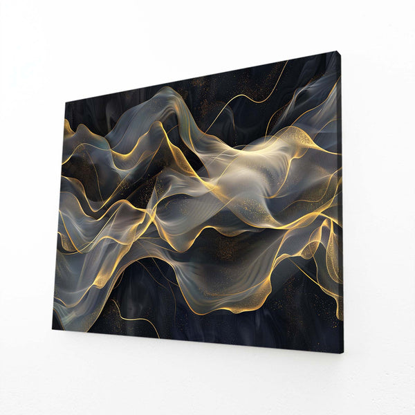 Voiles Dorées Tableau Abstrait | TableauDecoModerne®