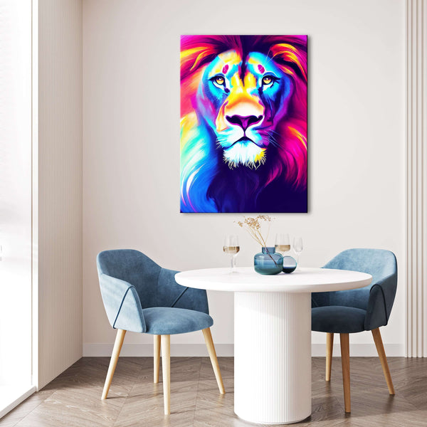 Tableau Lion Pop Art | TableauDecoModerne®