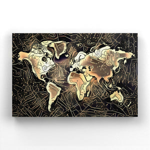 Tableau de La Carte du Monde | TableauDecoModerne®