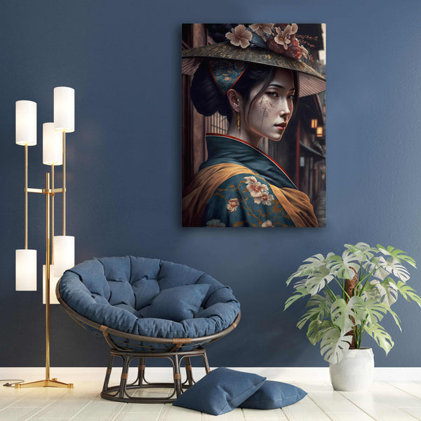 Tableau Japonais Traditionnel Femme | TableauDecoModerne®