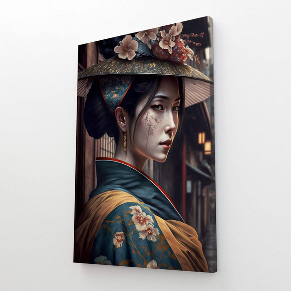 Tableau Japonais Traditionnel Femme | TableauDecoModerne®