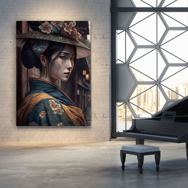 Tableau Japonais Traditionnel Femme | TableauDecoModerne®