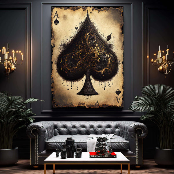 As de Pique Tableau | TableauDecoModerne®