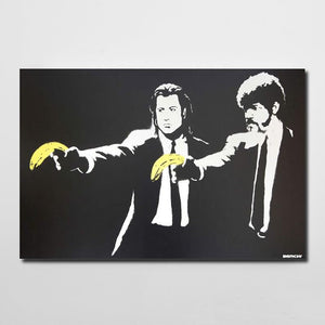 Tableau Street Art Banksy Pulp Fiction | TableauDecoModerne®