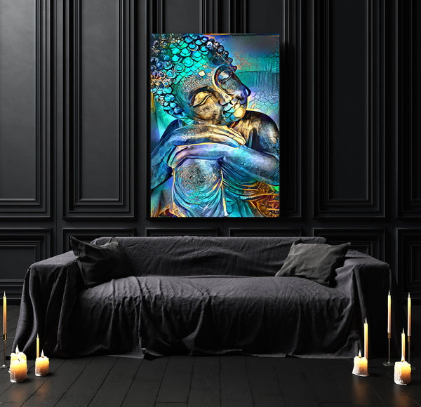 Tableau Buddha Bleu | TableauDecoModerne®