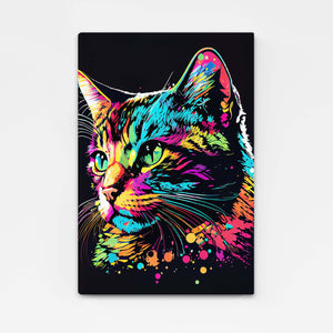 Chat Tableau Pop Art | TableauDecoModerne®