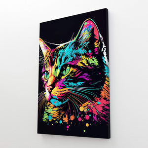 Chat Tableau Pop Art | TableauDecoModerne®