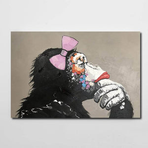 Tableau Street Art Banksy Guenon | TableauDecoModerne®