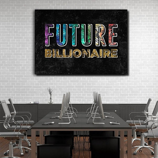 Tableau Motivation Future Billionaire | TableauDecoModerne®