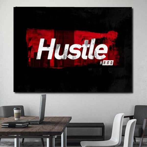 Tableau Motivation Hustle Hard | TableauDecoModerne®