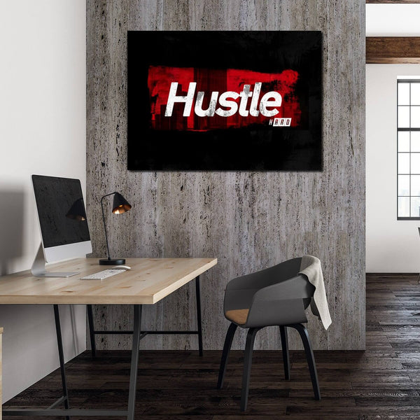 Tableau Motivation Hustle Hard | TableauDecoModerne®
