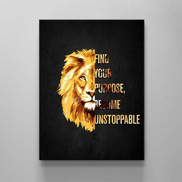 Tableau Motivation Lion | TableauDecoModerne®