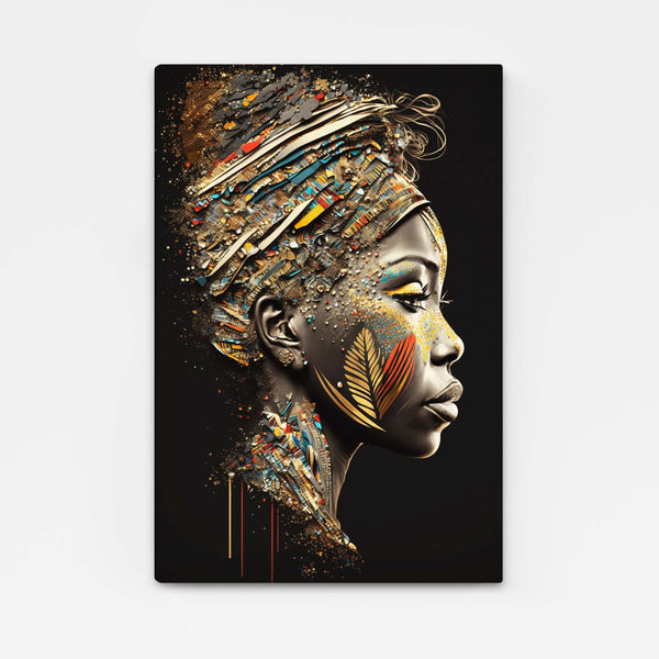 Portrait Tableau Femme Africaine | TableauDecoModerne®