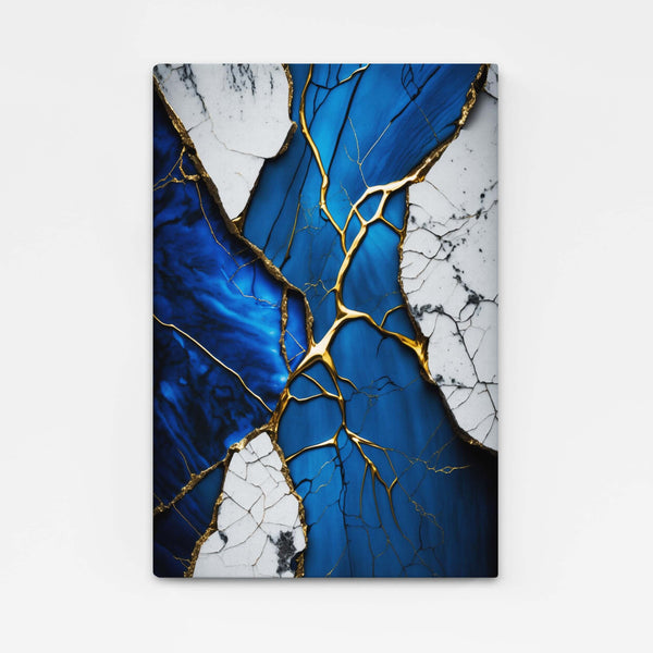 Tableau Abstrait Bleu et Gris | TableauDecoModerne®